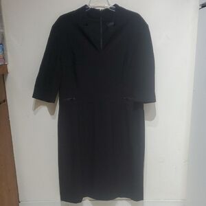 Tahari Classic Black Long Sleeve Dress